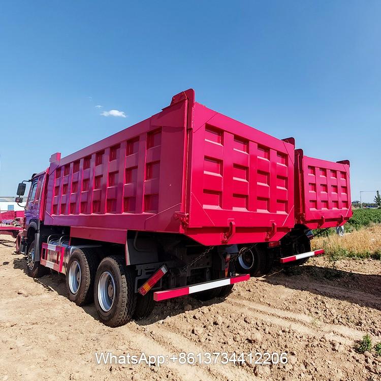 Second Hand Heavy Duty 10Wheels Howo Dump Truck